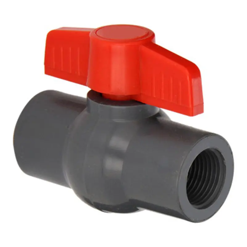 0.5-Inch Pvc Compact Ball Valve With Threaded Connection | Qvc1005Tseg 1
