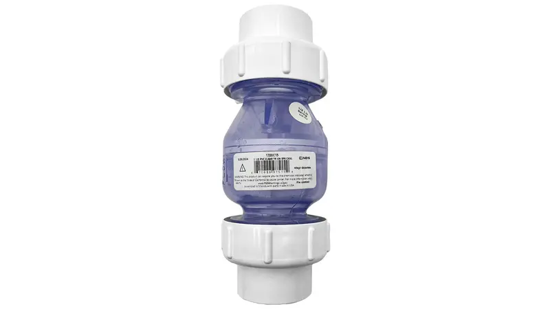1.5-Inch Ips Pvc Spring-Loaded True Union Check Valve – Clear Socket Design (1700C15) 1