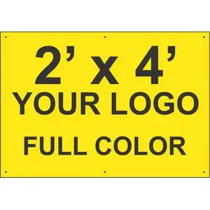 2-Foot By 4-Foot Vinyl Banner With Grommets – Entryway Or Window Display 1
