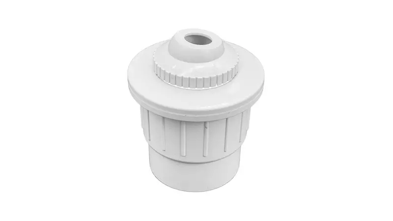 2-Inch Socket To 2-Inch Spigot White Fiberglass Wall Fitting With 3/4-Inch Eyeball | 25523-600-200 1