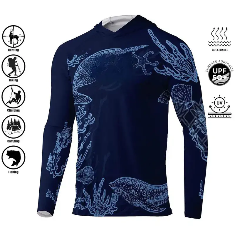 2024 Uv-Protective Fishing Hoodie For Sun Safety & Comfort