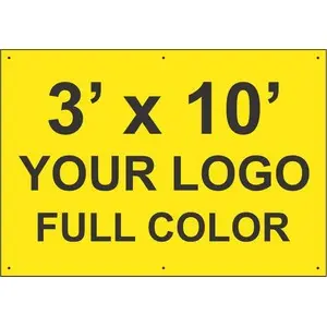 3-Foot By 10-Foot Vinyl Banner With Grommets – Durable Hanging Sign 1