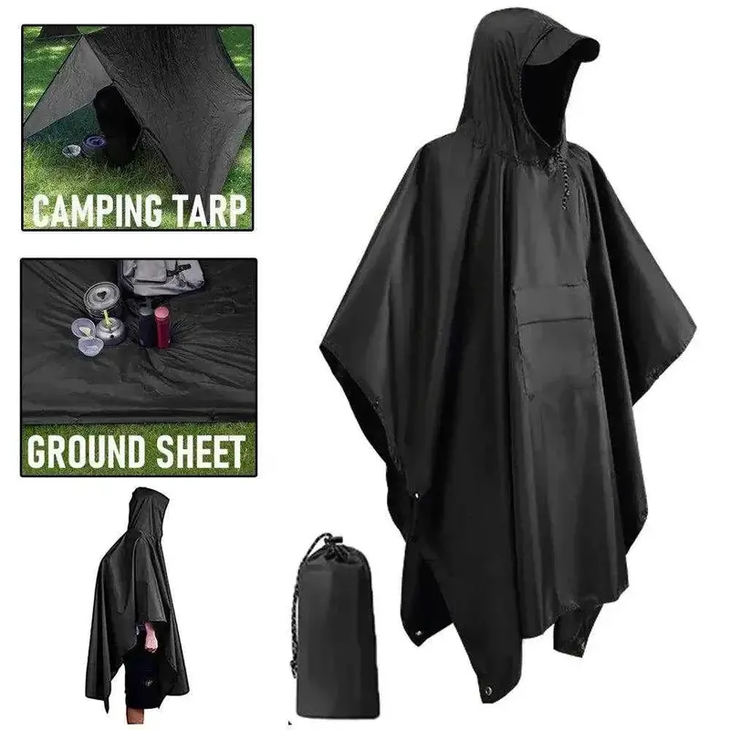 3-In-1 Waterproof Fishing Raincoat With Hood For All-Weather Use 1