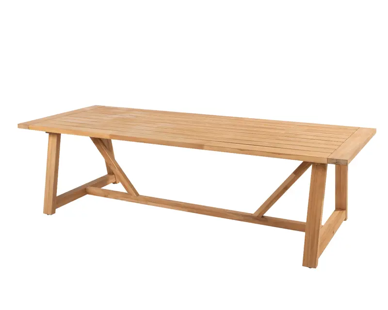 4 Seasons Outdoor Noah Solid Teak Rectangular Outdoor Dining Table 1