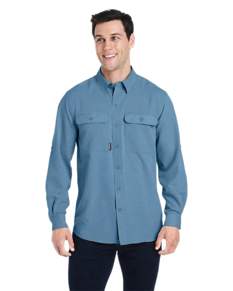 4441 – Dri Duck Men’S Crossroad Woven Casual Shirt 1