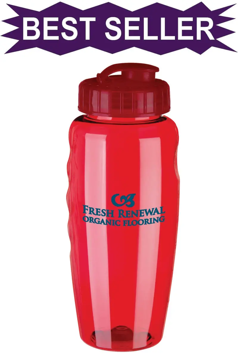45790 Gripper Poly-Clear® Bottle: 31 Oz Leak-Resistant Sports Bottle With Grip Texture 1
