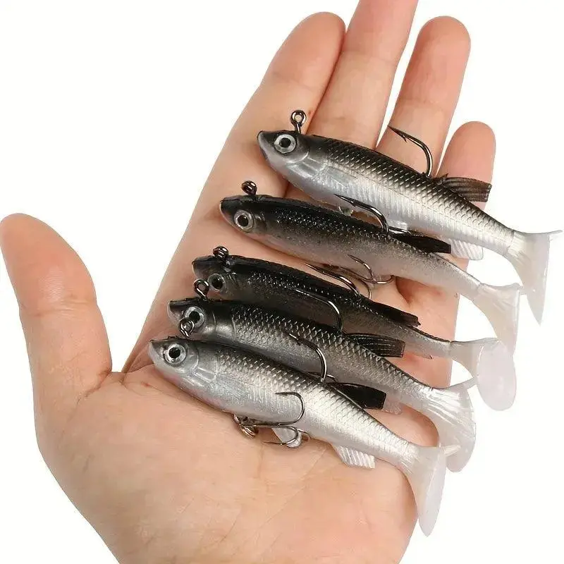 8Cm / 3.15In Swimbait Lures – 12.5G Sinking Soft Bait Pack (5 Per Lot) 1