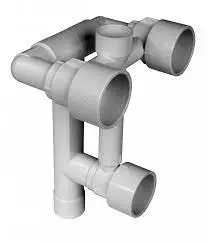 9-Inch 3-Jet Poly Storm Gunite Power Seat Manifold For In-Floor Cleaning Systems (210-3410G) 1