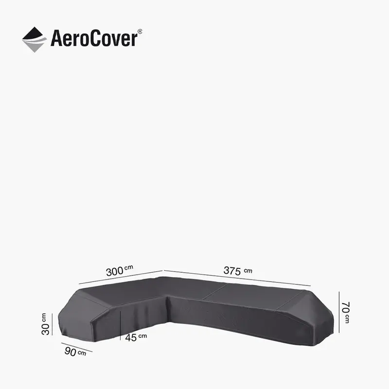 Aerocover L-Shaped Lounge Set Cover – Right-Hand Configuration (300X375X70Cm) 1