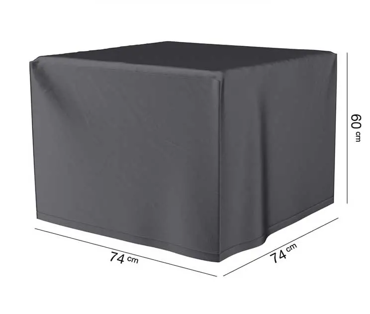 Aerocover Square Fire Table Cover – Fits 74X74X60Cm Gas Or Gel Fire Tables 1