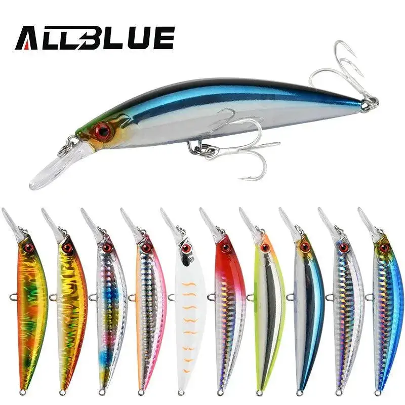Allblue Heavy-Duty Minnow Spinnerbait — 90Mm & 110Mm Models With Integrated Spinner 1