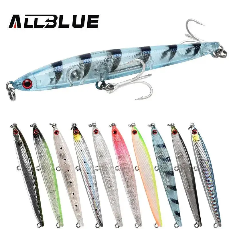 Allblue Spear 90 Sinking Pencil Lure – 90Mm/9G Long-Casting Shad With 3D Eyes & Tungsten Weight 1