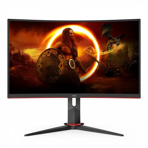 Aoc C27G2Zebk 27" Curved Va Gaming Monitor — 240Hz, Fhd, 300 Cd/M² 1