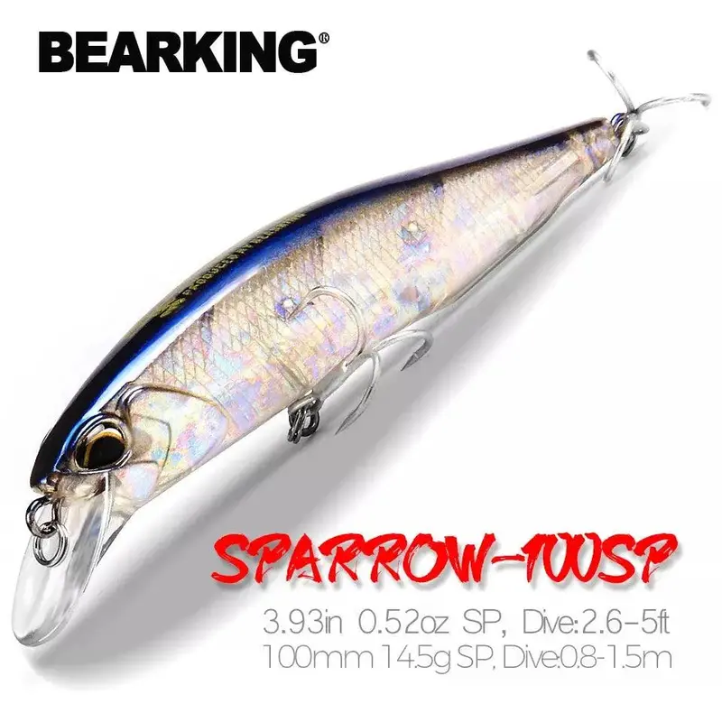 Bearking O-Bk-Mrelis 100Sp Minnow – 100Mm Surface-To-Midwater Jerk Bait With Premium Action 1