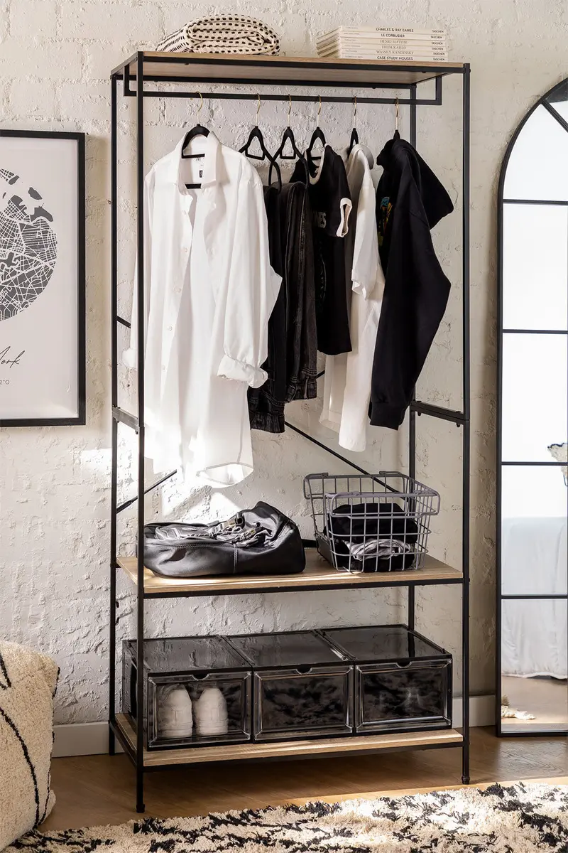 Bexter Coat Rack – Wood And Steel Design 1