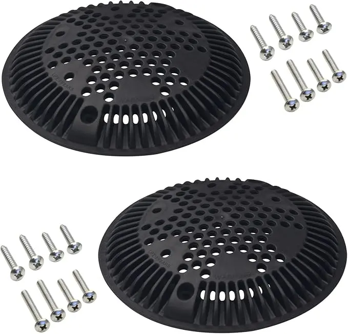 Black Suction Outlet Cover For In-Ground Pools (Model Wgx1048Eblk) 1
