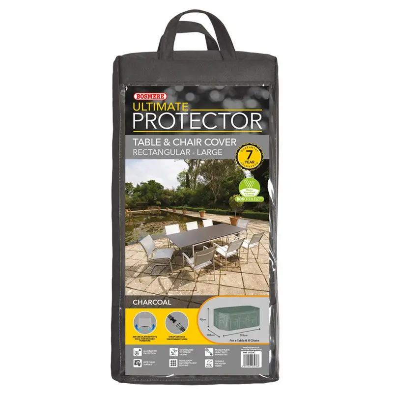 Bosmere Rectangular Outdoor Furniture Cover – Fits 8-Person Sets (295 X 203 Cm) 1