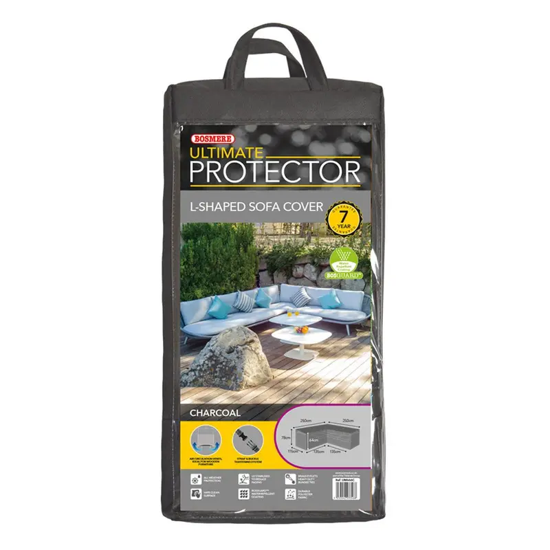 Bosmere Ultimate Protector Cover For Compact L-Shaped Sofas – 250 X 250Cm All-Weather Fit 1