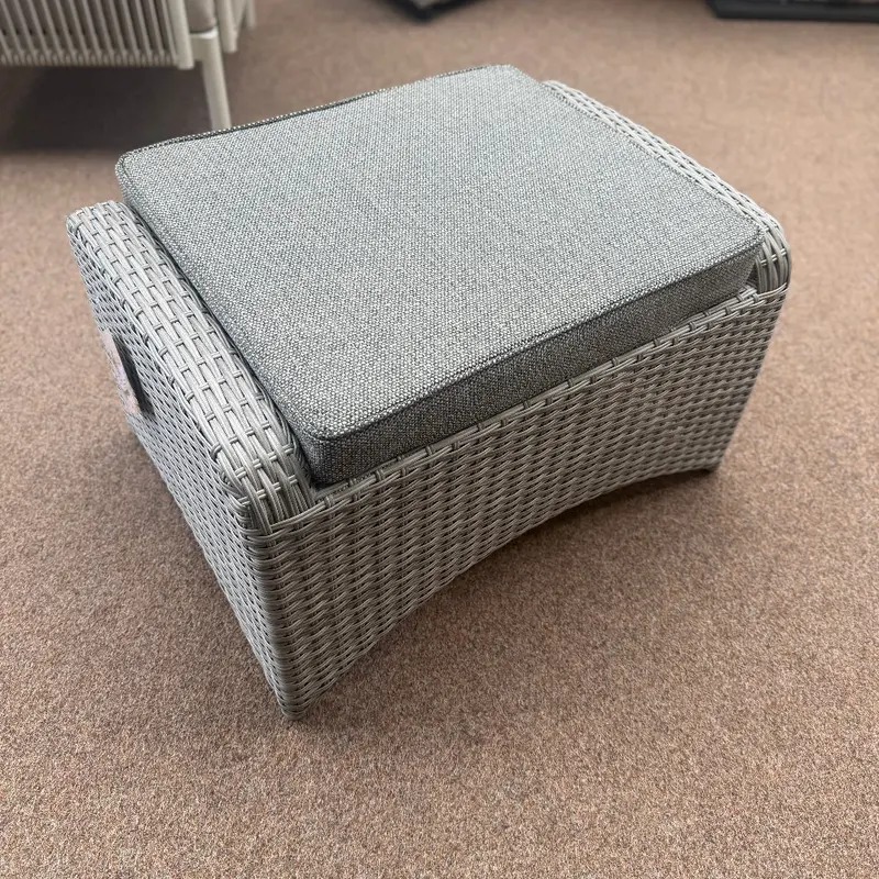 Bowness Grey Outdoor Ottoman – Vila 1