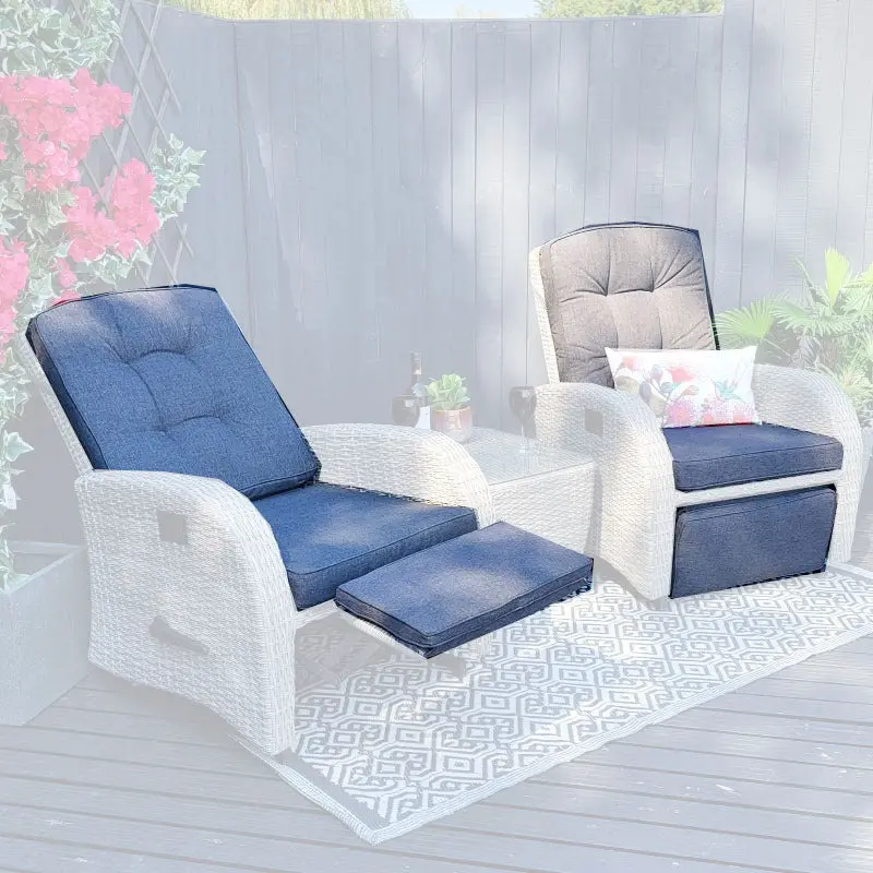 Bowness Rocking Chair All-Weather Replacement Cushions – Grey | Vila 1