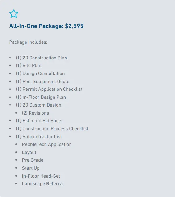 Build-Your-Own-Pool All-In-One Turnkey Package 1