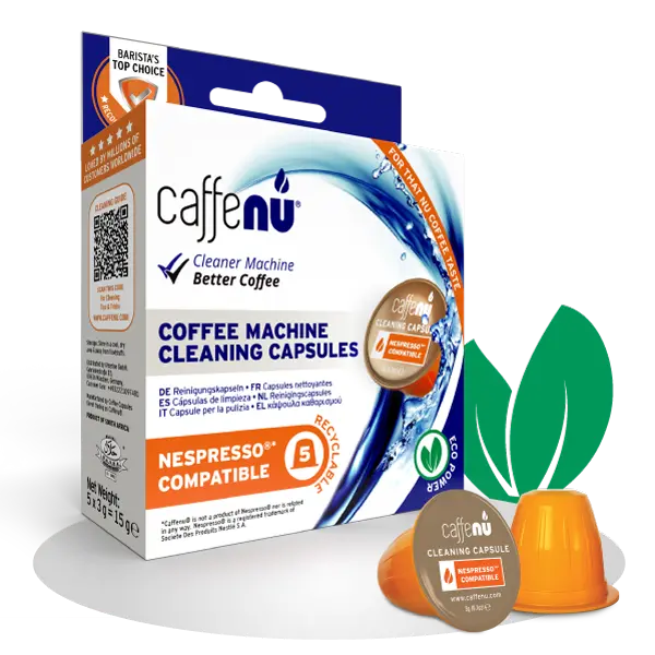 Caffenu Nespresso® Cleaning Capsules – 5-Pack Coffee Machine Maintenance Set 1