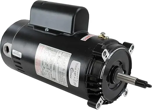 Century Odp Threaded Pool Filter Motor – 2 Hp, Dual Voltage (115/208–230V), Model Ust1202 1