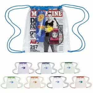Clear Drawstring Backpack For Games And Gear 1