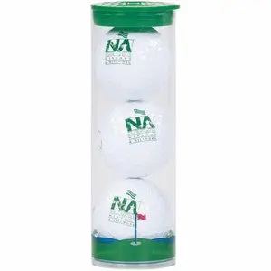 Clear Golf Ball Tube With 3 Wilson Ultra Balls 1