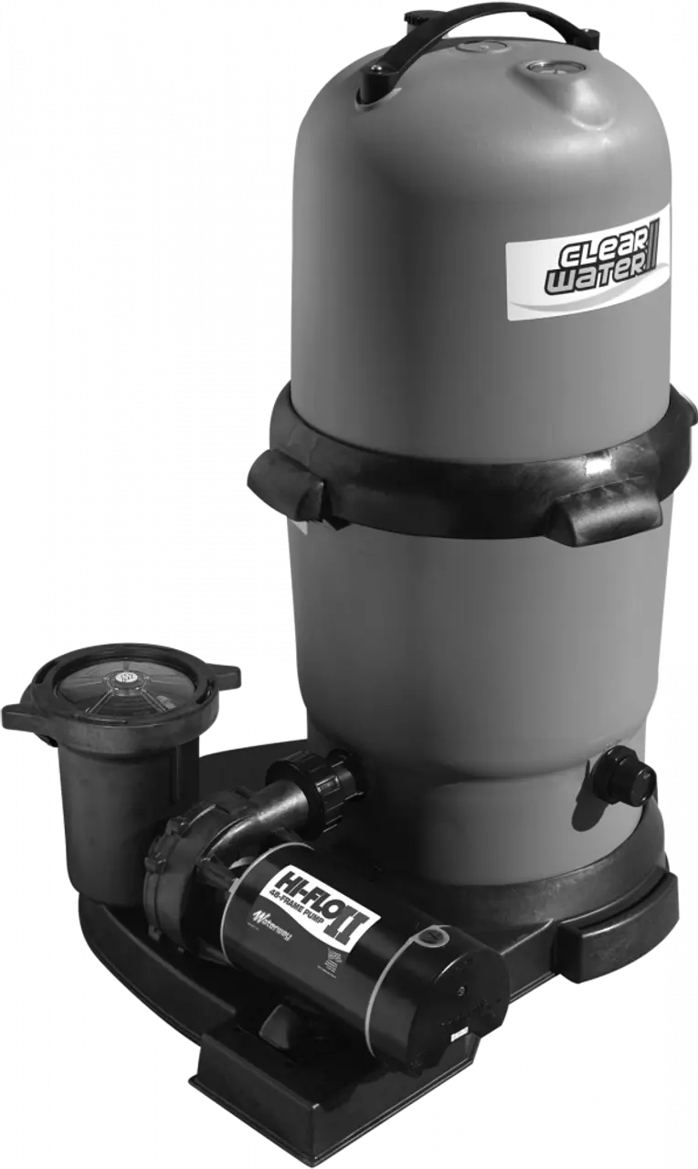 Clearwater Ii Diatomaceous Earth (D.E.) Filter System – 18 Sq Ft Capacity, Gray Housing (Fd18-7) 1