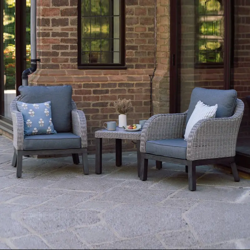 Coniston Grey Bistro-Style Outdoor Set – Vila 1