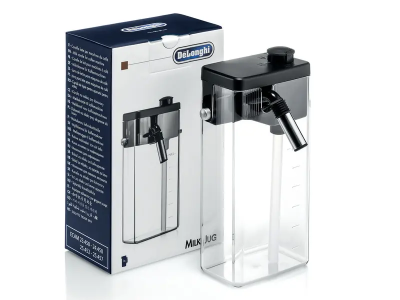 De'Longhi Genuine Milk Jug For Ecam Series – Stainless Steel Frothing Pitcher (5513211621 / Dlcc005) 1