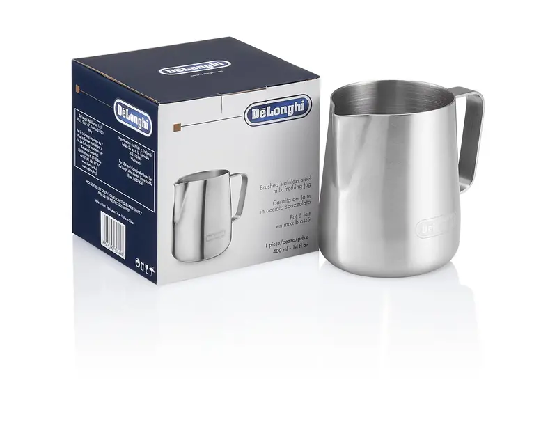 De'Longhi Stainless Steel Milk Frothing Jug – 350Ml Capacity (Model 5513282201) 1