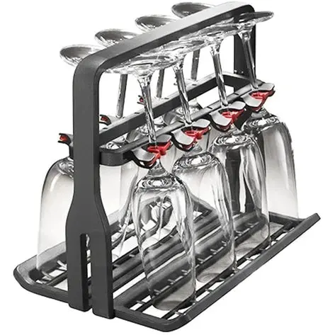 Dishwasher-Safe Universal Wine Glass Rack Basket 1