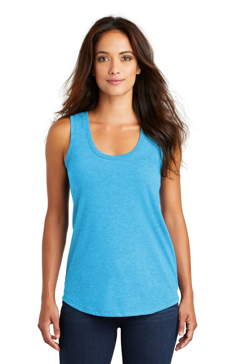 District Women'S Racerback Tank Top – Perfect Tri Line (Dm138L) 1
