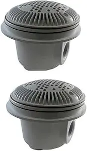 Dual-Port 1.5-Inch Suction Outlet With Dark Gray Trim | Wg1048Avdgrpak2 1