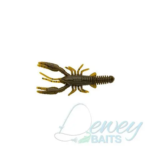 Dubro Dewey Creeper Craw Worm – Soft Plastic Bass Bait With Lifelike Crawfish Movement 1