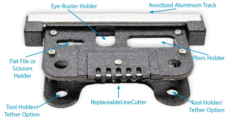 Dubro Hangman Tool Holder & Line Cutter – Compact Fishing Accessory Organizer With Integrated Cutter 1