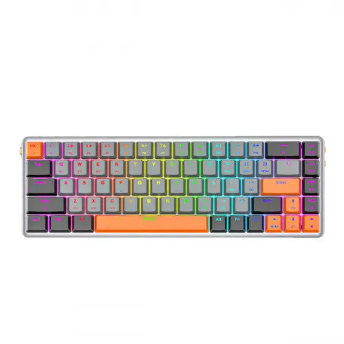 Eksa Ek3000 Rgb Mechanical Keyboard – 68-Key Compact Layout With Customizable Backlight 1