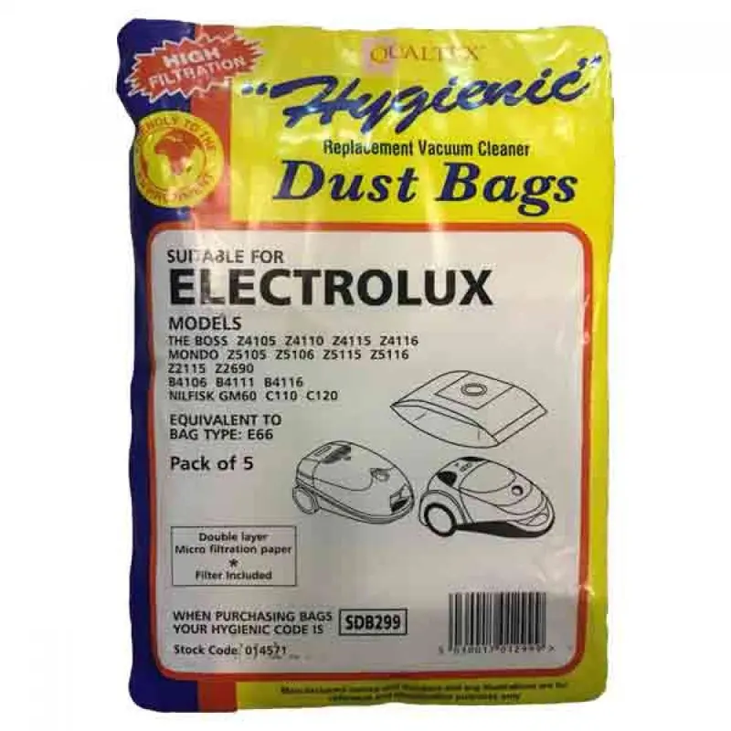 Electrolux Mondo Plus & Nilfisk Go Vacuum Bags – Sdb 299 Compatible 1