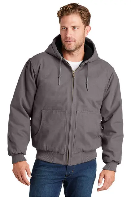 Embroidered Cornerstone Insulated Hooded Work Jacket – Csj41 1