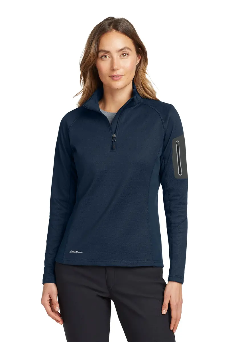 Embroidered Eddie Bauer Ladies' 1/2-Zip Performance Fleece – Eb235 1