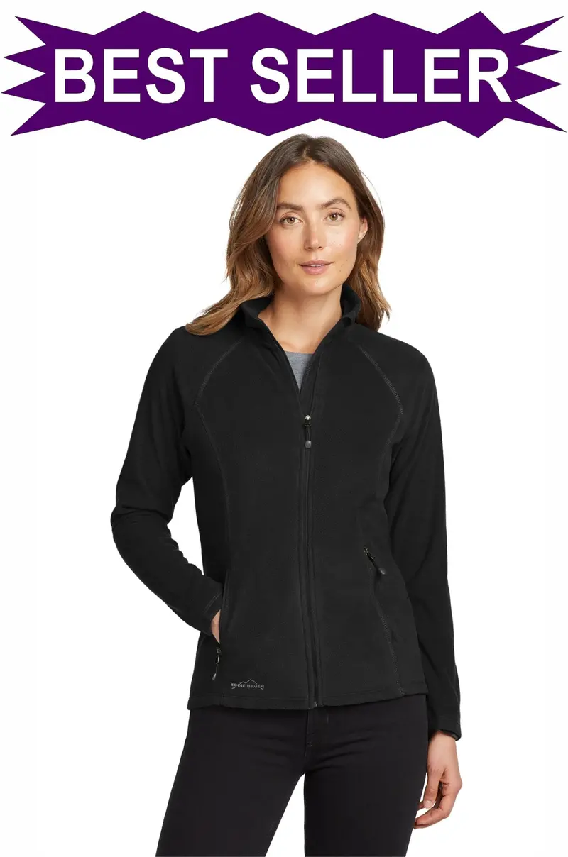 Embroidered Eddie Bauer Ladies' Full-Zip Microfleece Jacket – Eb225 1