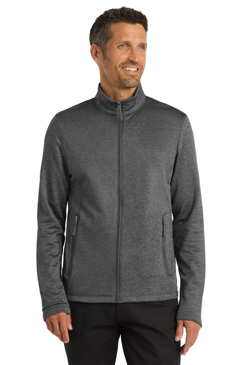 Embroidered Port Authority Collective Striated Fleece Jacket – F905 1