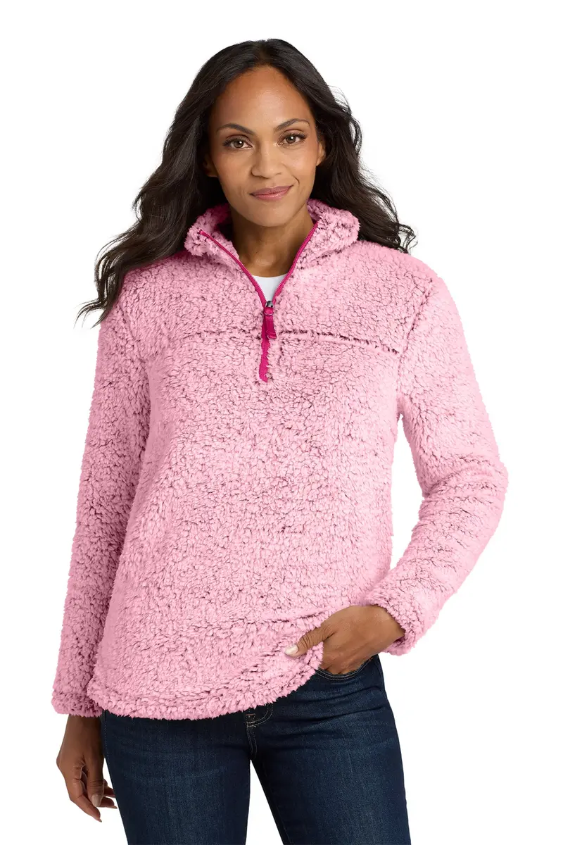 Embroidered Port Authority Ladies' Cozy 1/4-Zip Fleece Sweater – L130 1