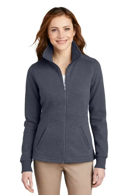 Embroidered Port Authority Ladies' Slub Fleece Full-Zip – L293 1