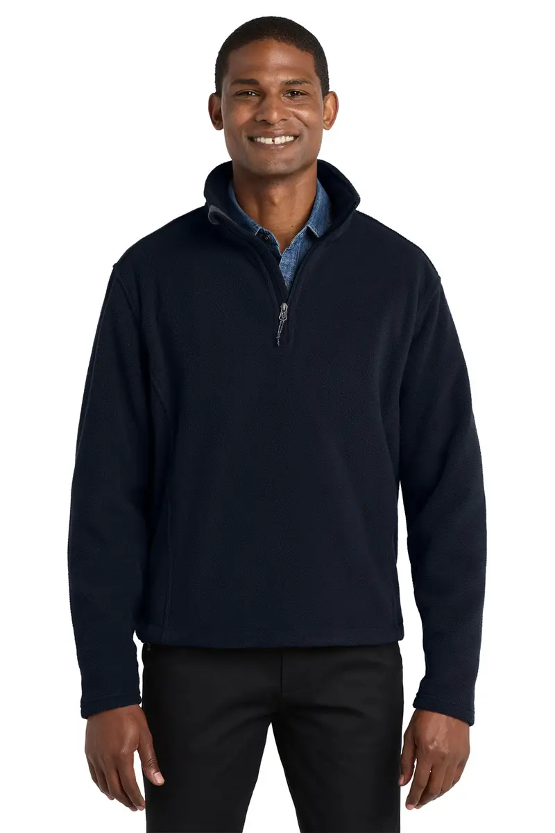 Embroidered Port Authority Men'S Value Fleece 1/4-Zip – F218 1
