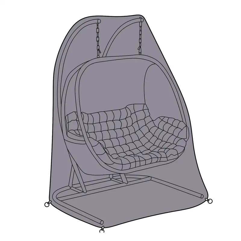 Firmans Manhattan Double Hanging Egg Chair Cover – Premium Outdoor Protection 1