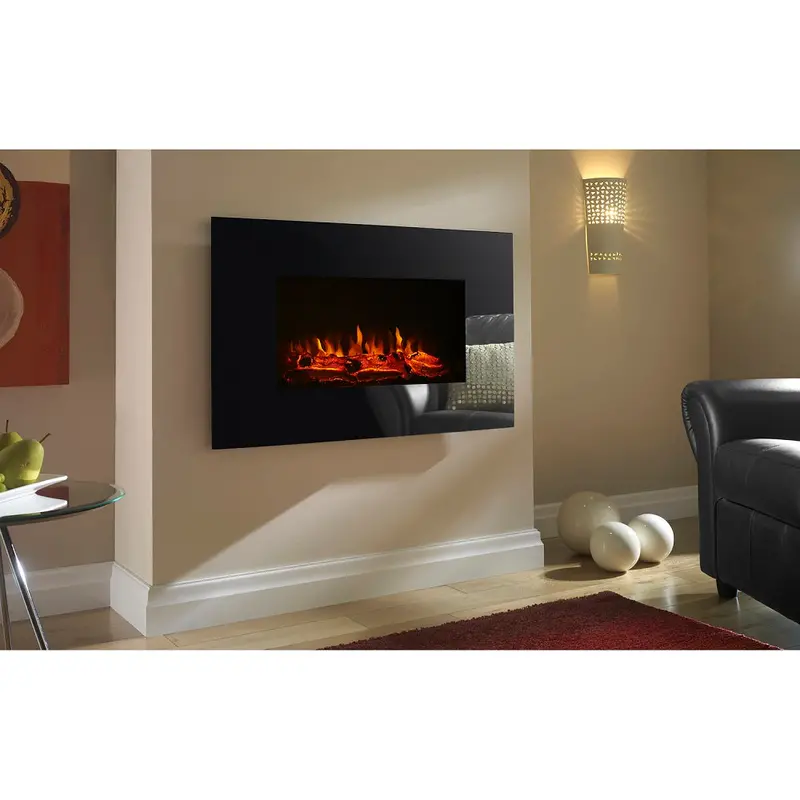 Focal Point Charmouth Electric Fire – 1.8Kw Glass Effect Living Flame Heater 1