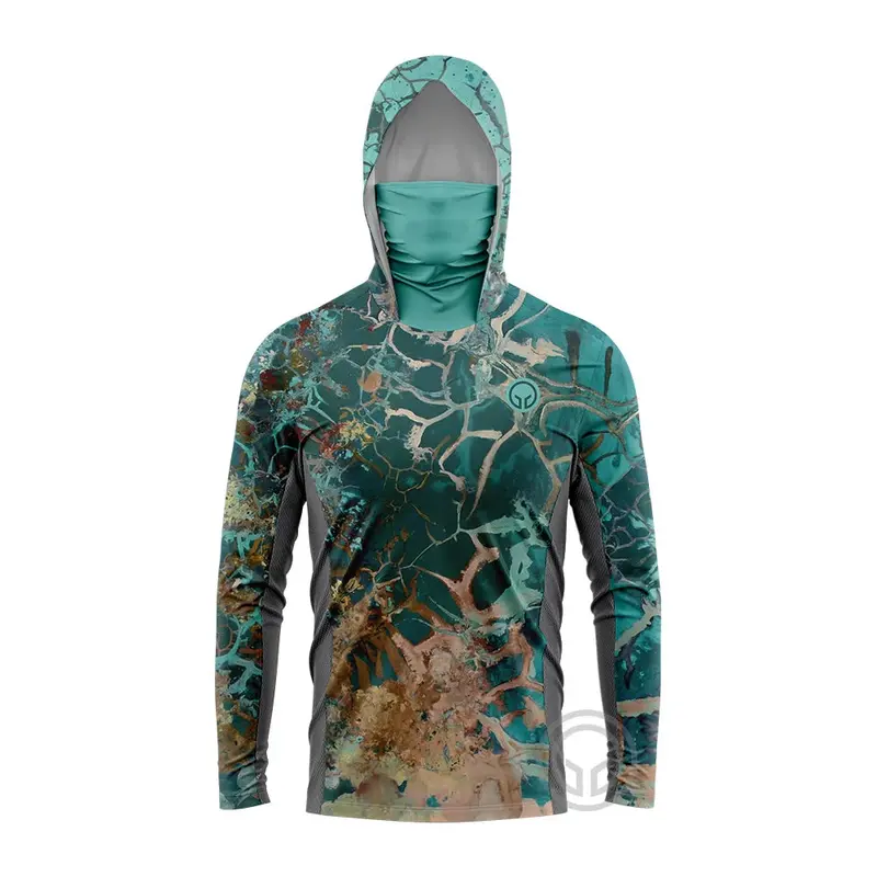 Gcbig Fishing Hoodie With Face Mask – Versatile Long-Sleeve Uv-Resistant Wear 1